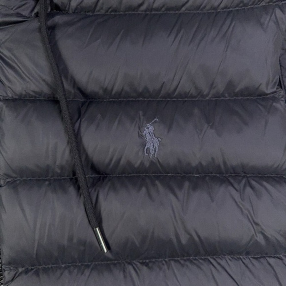 Polo Ralph Lauren Hooded Hybrid Down Puffer Vest Mens 2XL Black Performance - Picture 4 of 16